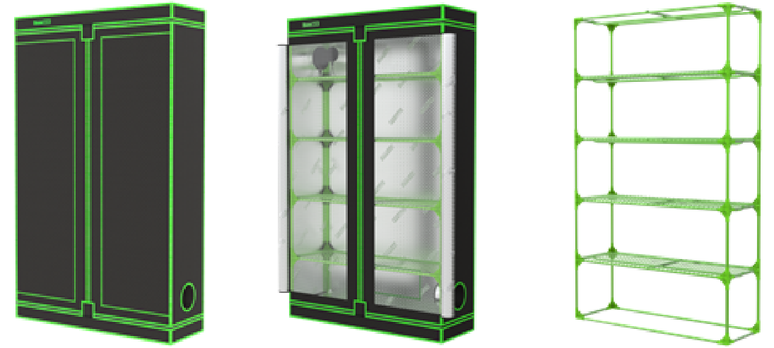 Montaje de Dark Box Propagator Tower 120x60x200